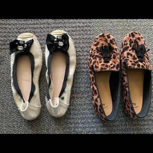Vera Wang and Gap flat shoes